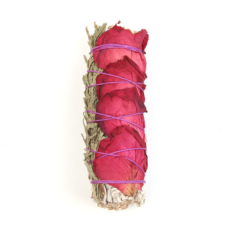 Colorful Aromatherapy: White Sage and Red Rose Petal Blend