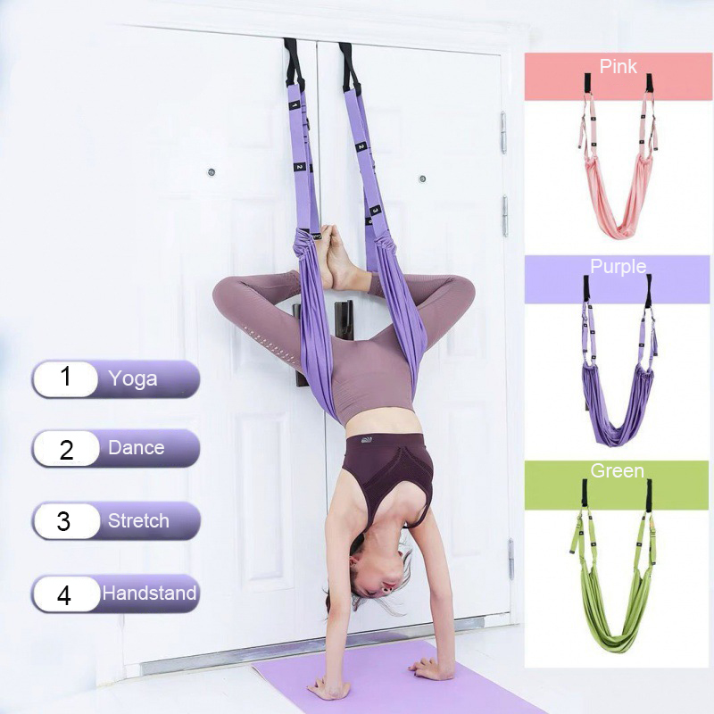 Adjustable Aerial Yoga Strap: Hammock Swing Stretching for Gym Flexibility