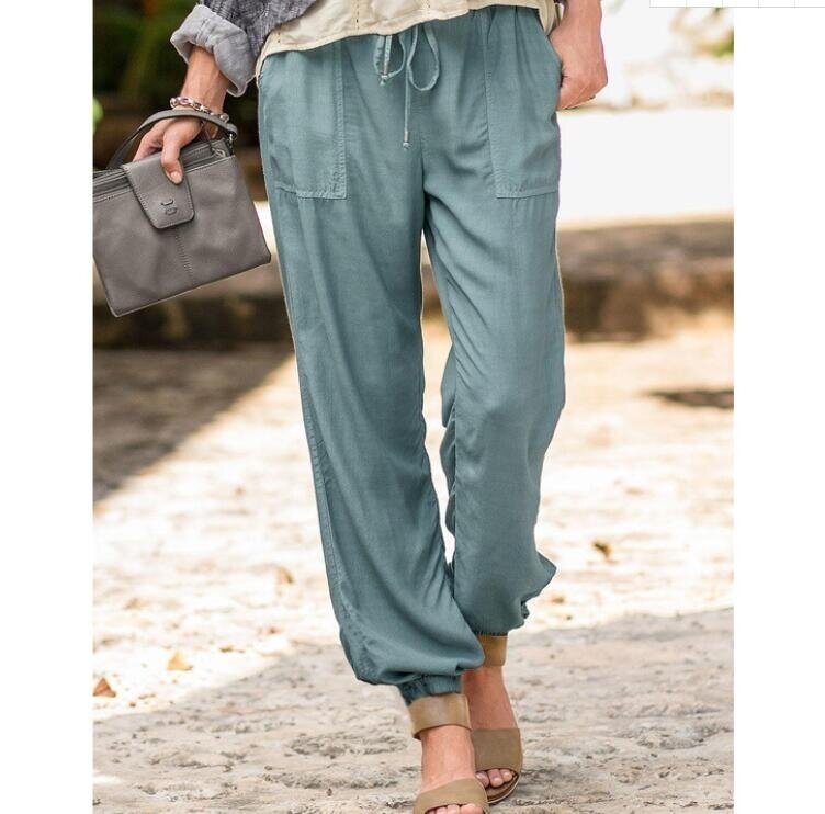 Drawstring Lightweight Casual Pants: Ideal for Yoga, Meditation, and Casual Wear