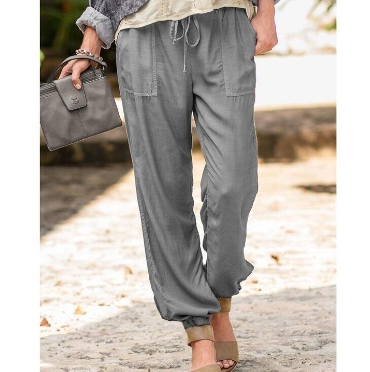 Drawstring Lightweight Casual Pants: Ideal for Yoga, Meditation, and Casual Wear