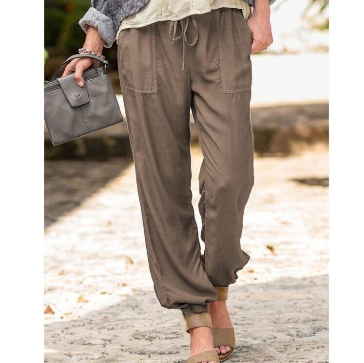 Drawstring Lightweight Casual Pants: Ideal for Yoga, Meditation, and Casual Wear