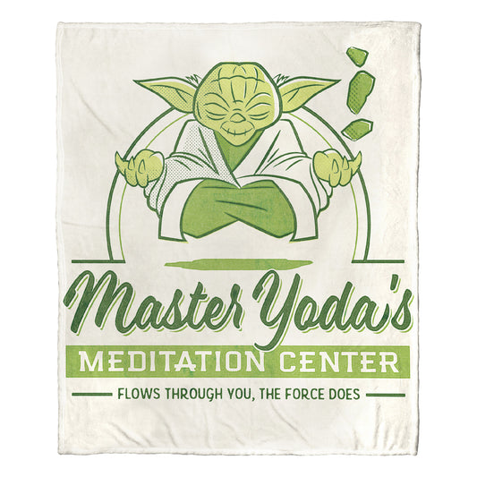 Star Wars Yoda Meditation Throw Blanket - 50" x 60