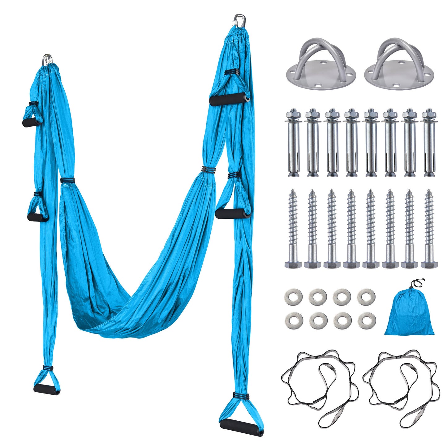 Elevate Your Yoga: Aerial Flying Trapeze Swing Set - Holds up to 440 lbs