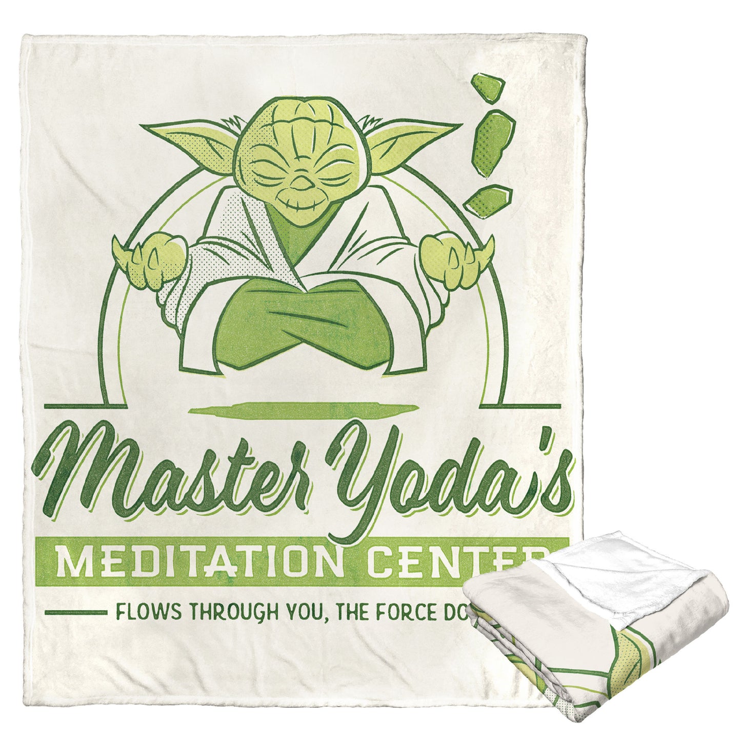 Star Wars Yoda Meditation Throw Blanket - 50" x 60